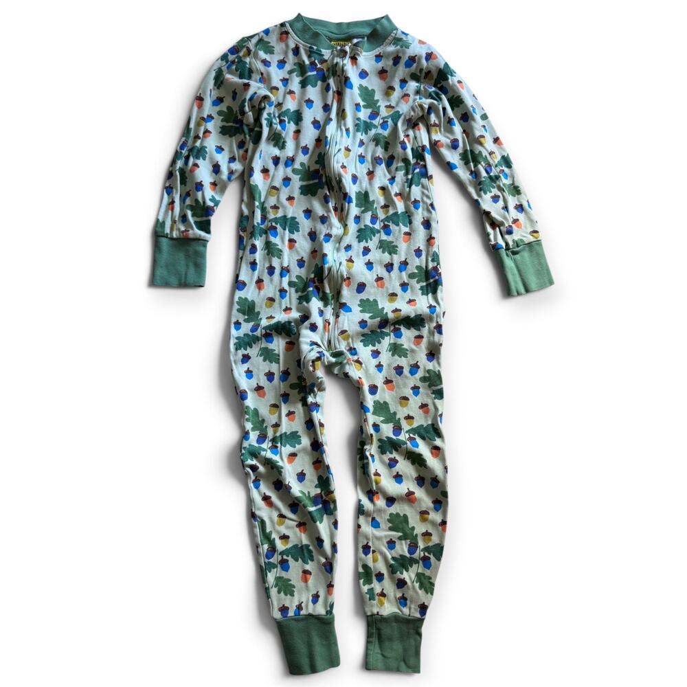 DUNS organic acorn zipper pajamas